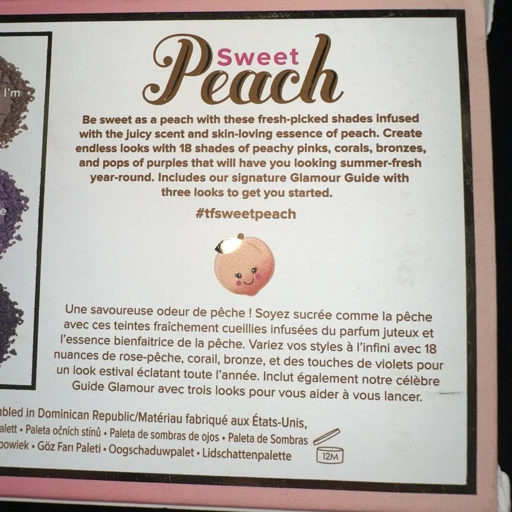 Too Faced SWEET PEACH Eyeshadow‎ Palette 18 Shades Discontinued Rare New In Box